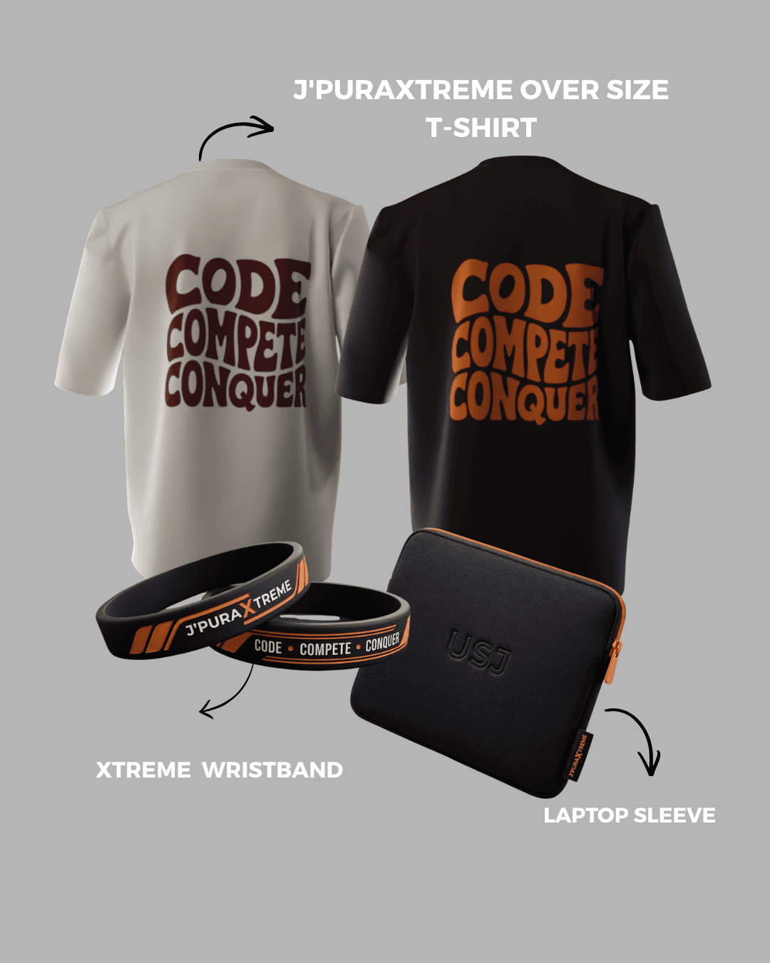 T-Shirt + Lapcase + Bangle Triple Combo — Selectable